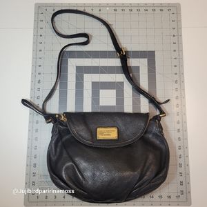 Black leather crossbody bag Classic Q Natasha from Marc by Marc Jacobs